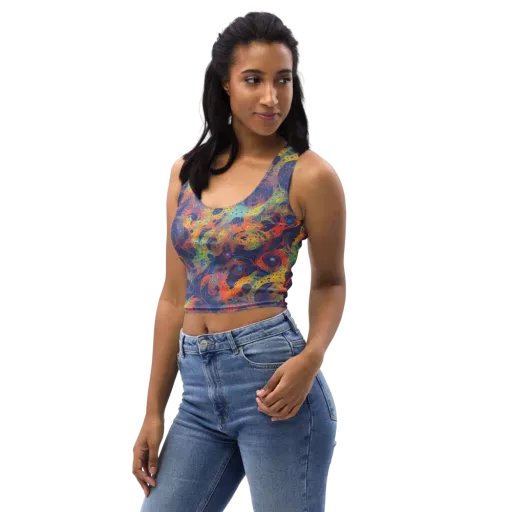 Amoeba Aurora on a Crop Top