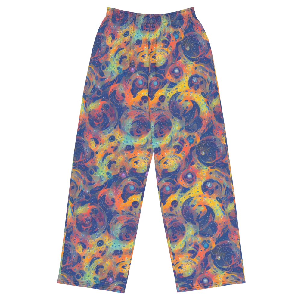Amoeba Aurora on Wide-Leg Pants — Front