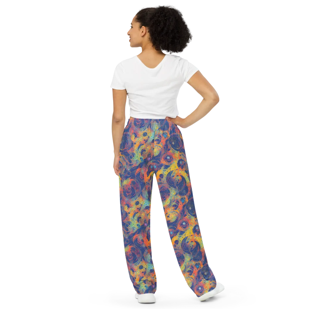 Amoeba Aurora on Wide-Leg Pants — Back