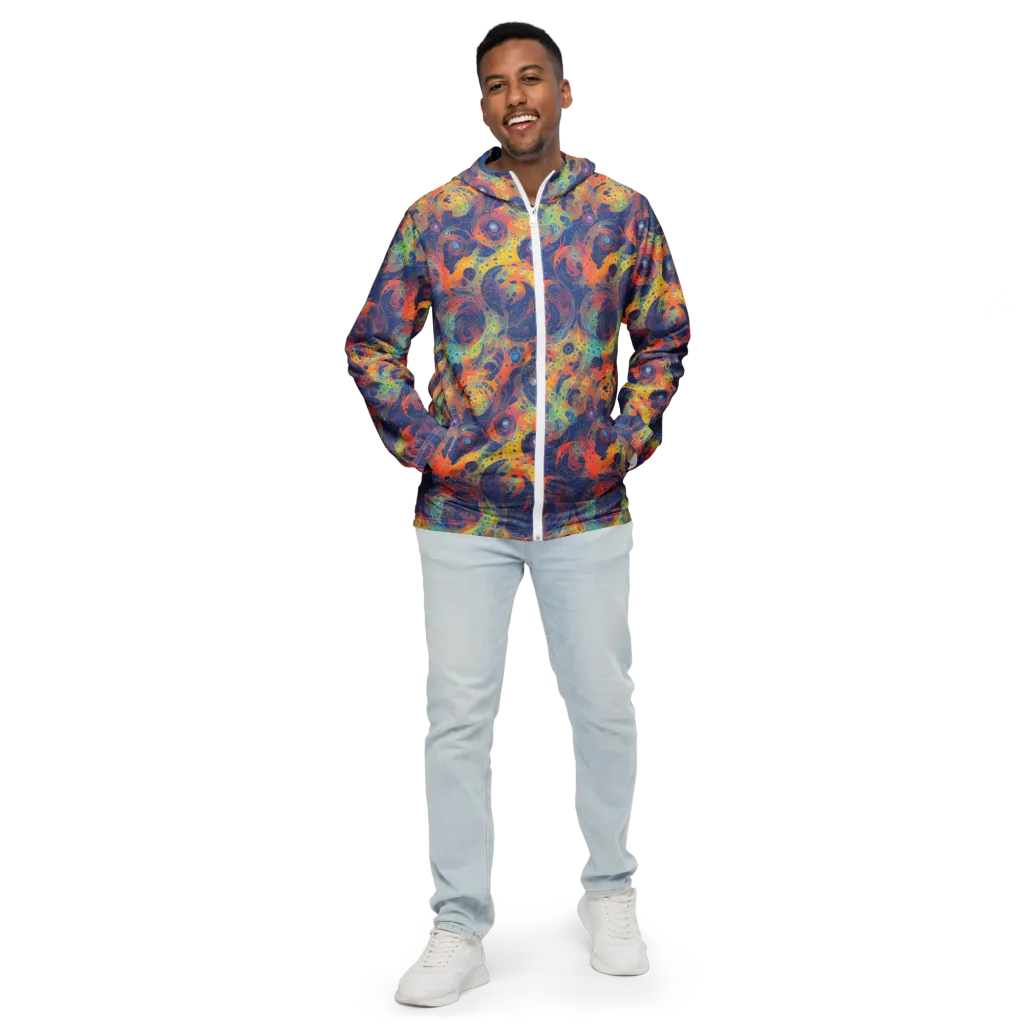 Amoeba Aurora on Men's Windbreaker — Front