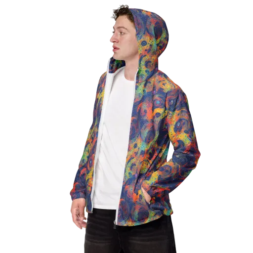 Amoeba Aurora on a Men's Windbreaker