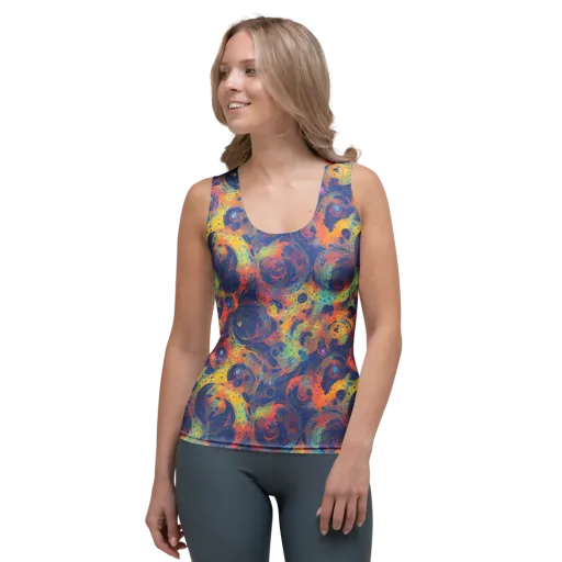 Amoeba Aurora on a Women's Tank Top