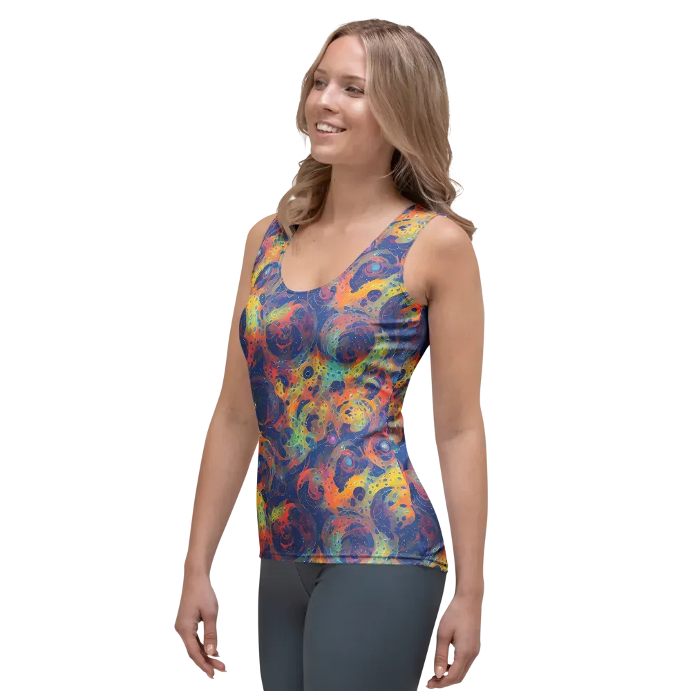 Amoeba Aurora on Women's Tank Top — Left Front