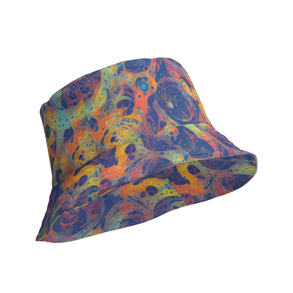 Amoeba Aurora on Reversible Bucket Hat — Product details Outside