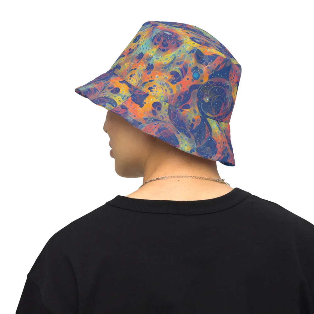 Amoeba Aurora on Reversible Bucket Hat — Back Inside