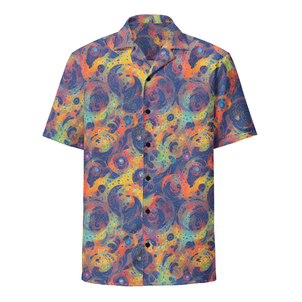 Amoeba Aurora on Button Shirt — Front