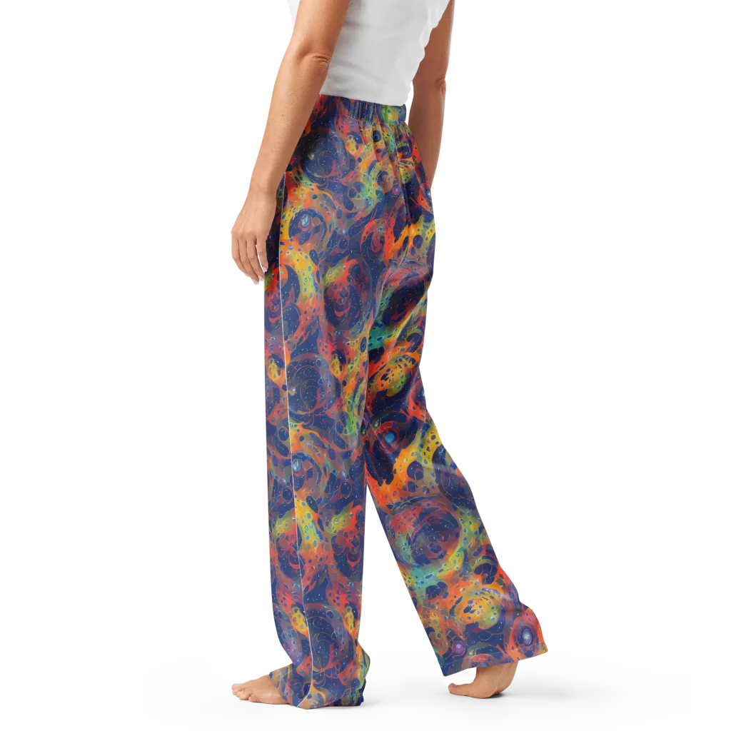 Amoeba Aurora on Women's Pajama Pants — Left