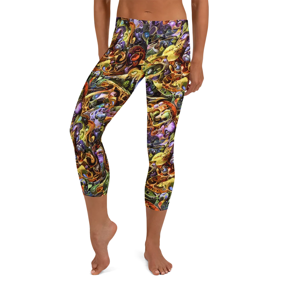 Chromatic Alchemy on Capri Leggings — Front