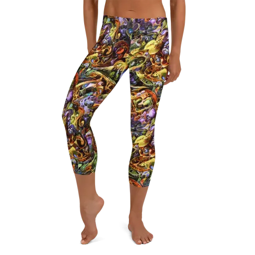 Chromatic Alchemy on a Capri Leggings