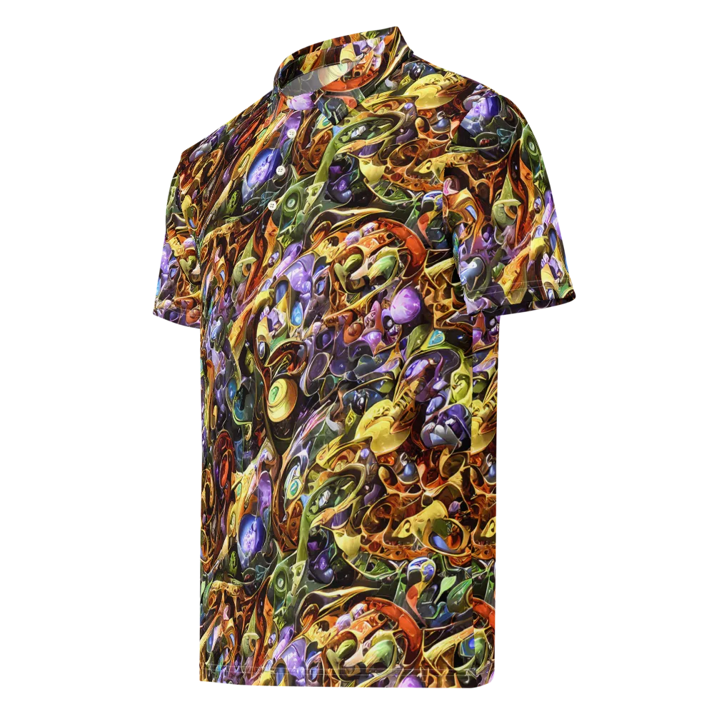 Chromatic Alchemy on Men's Slim Fit Polo Shirt — Left Front