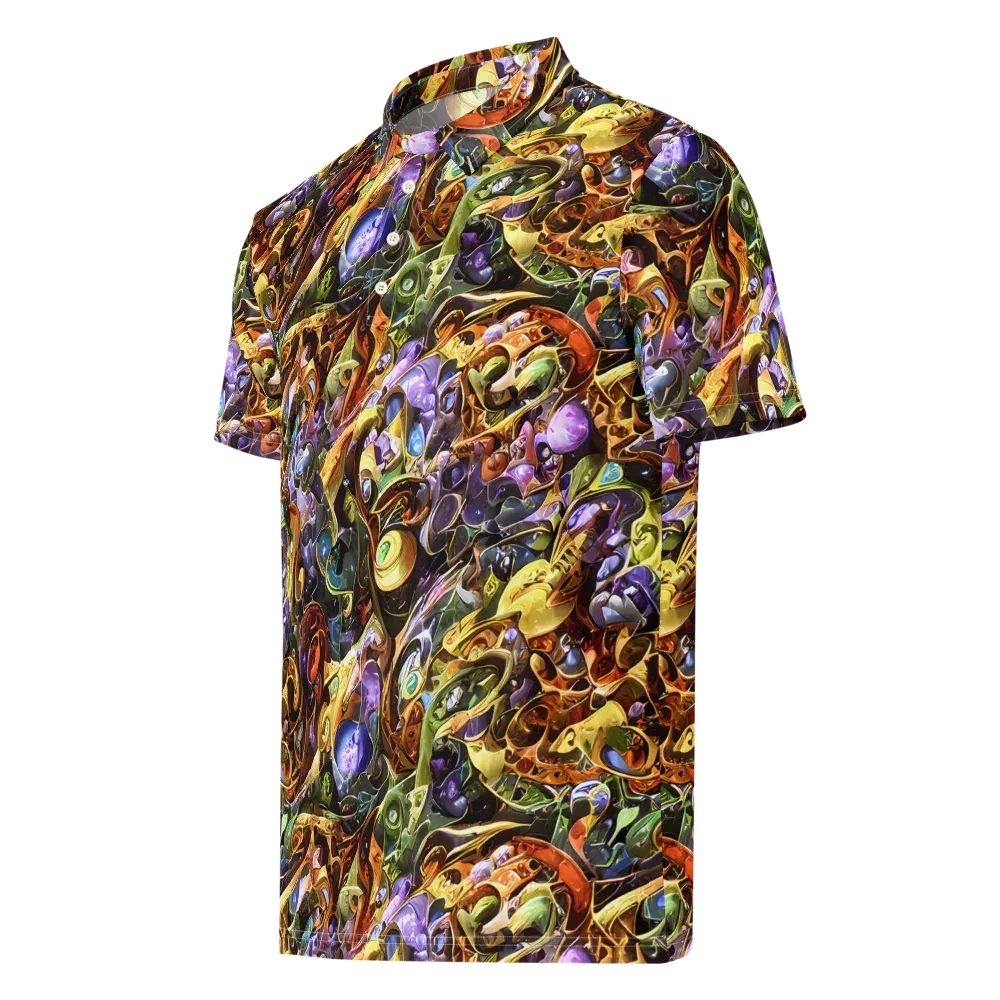 Chromatic Alchemy on Men's Slim Fit Polo Shirt — Left Front