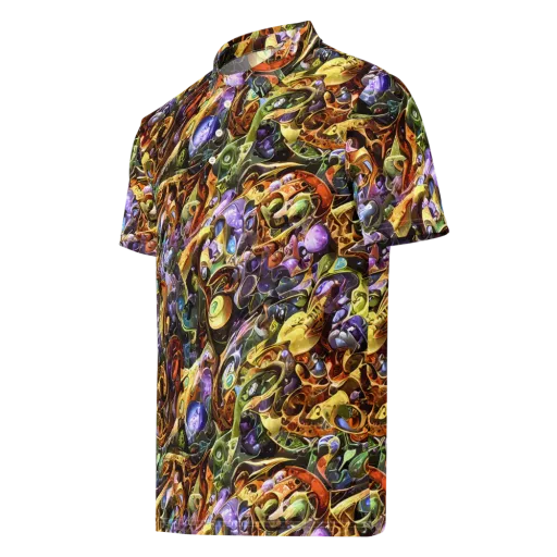 Chromatic Alchemy on a Men's Slim Fit Polo Shirt