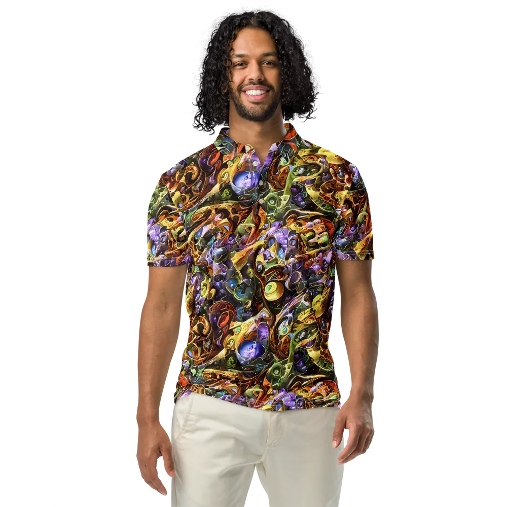 Chromatic Alchemy on Men's Slim Fit Polo Shirt — Front