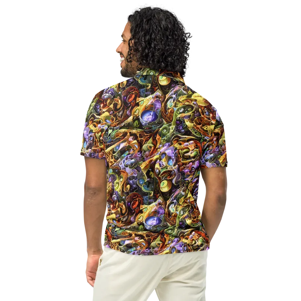 Chromatic Alchemy on Men's Slim Fit Polo Shirt — Back