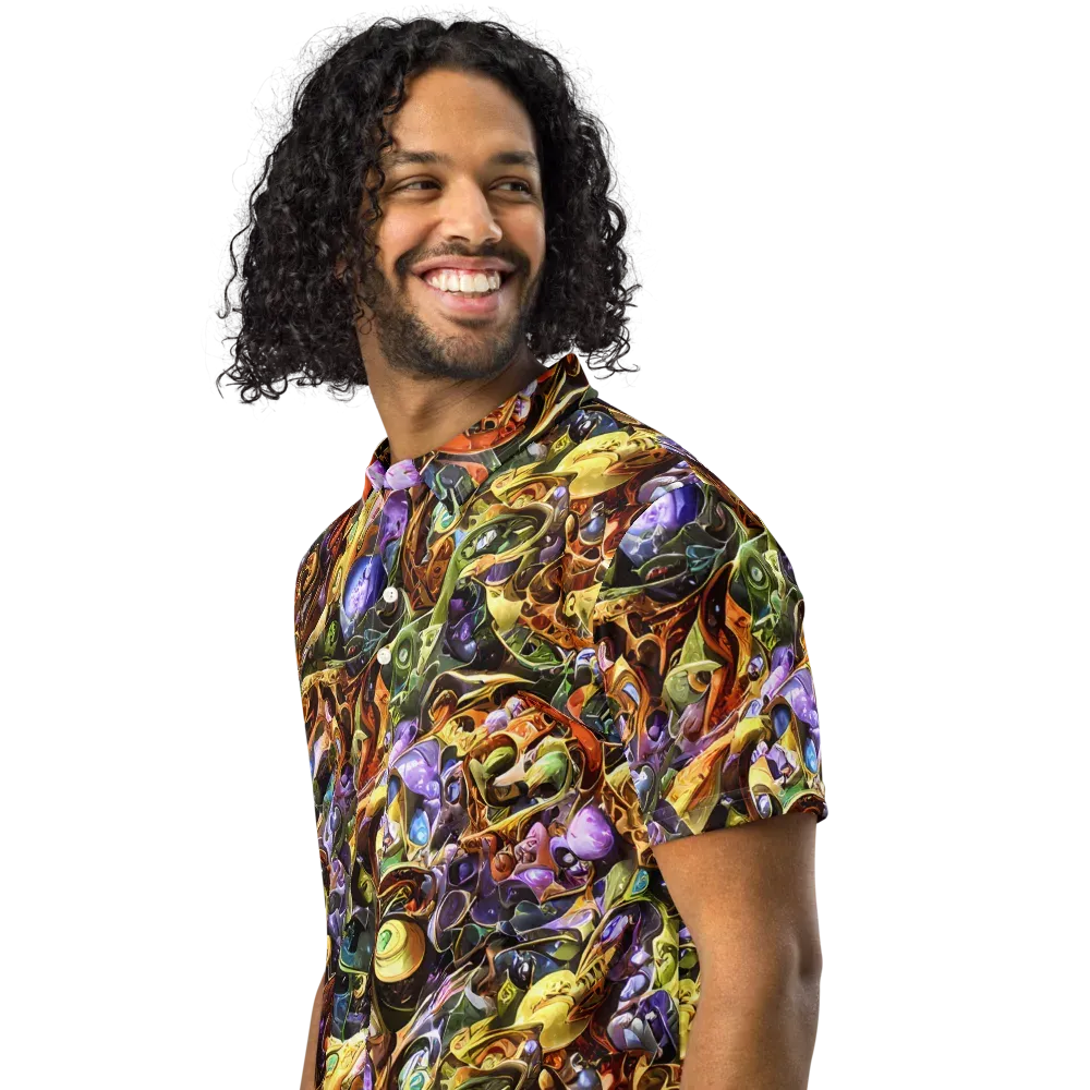Chromatic Alchemy on Men's Slim Fit Polo Shirt — Left Front