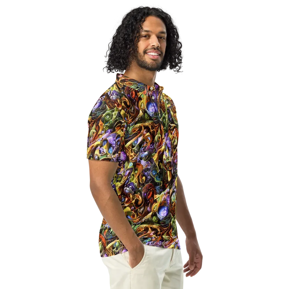 Chromatic Alchemy on Men's Slim Fit Polo Shirt — Right Front