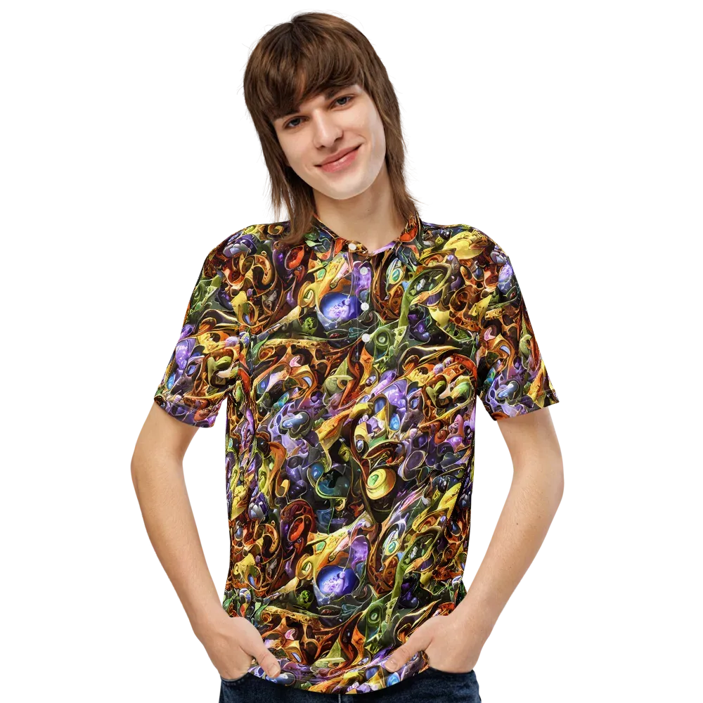 Chromatic Alchemy on Men's Slim Fit Polo Shirt — Front