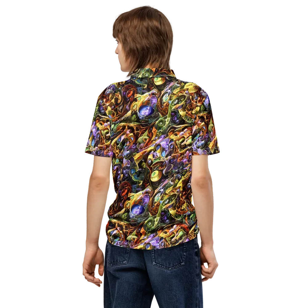Chromatic Alchemy on Men's Slim Fit Polo Shirt — Back