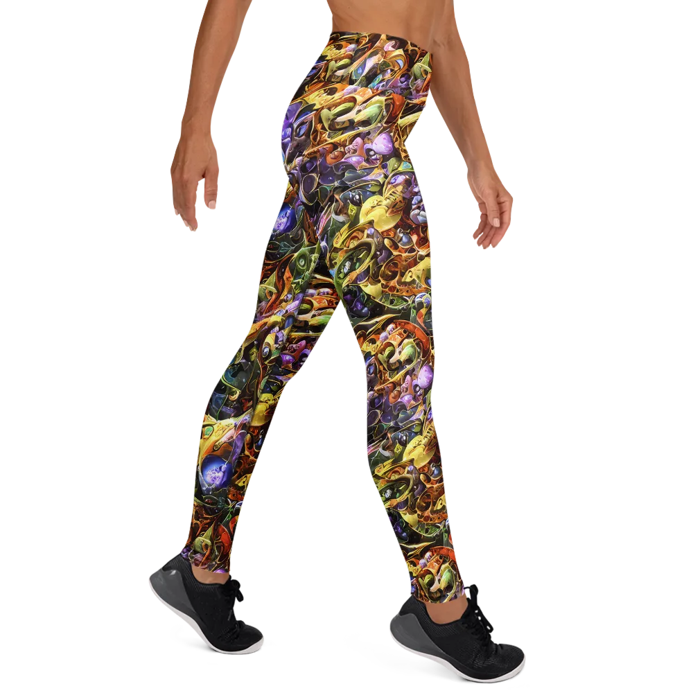 Chromatic Alchemy on Yoga Leggings — Right