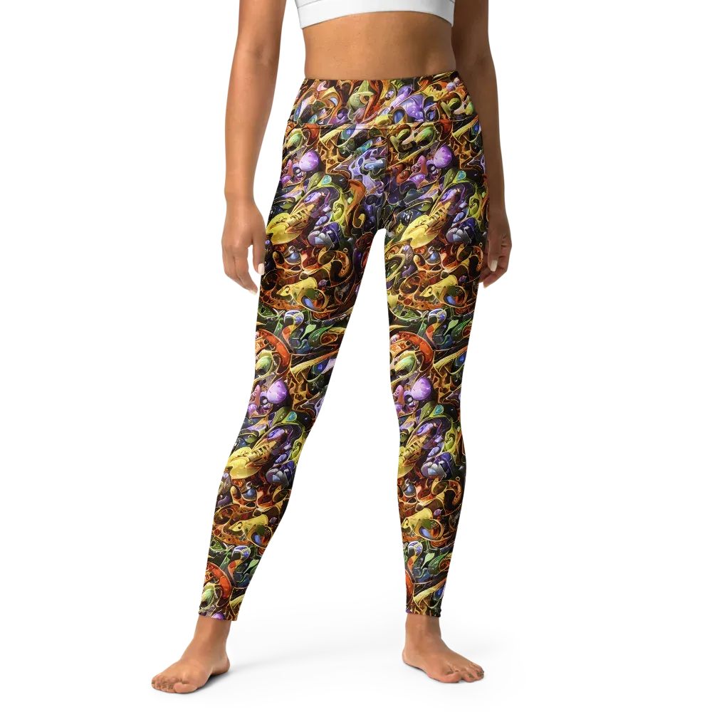 Chromatic Alchemy on Yoga Leggings — Front