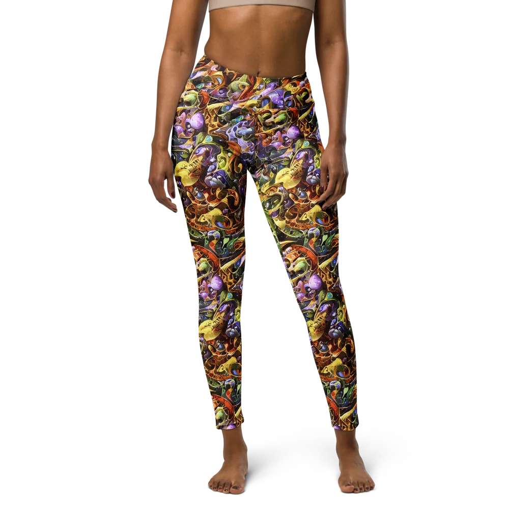 Chromatic Alchemy on Yoga Leggings — Front