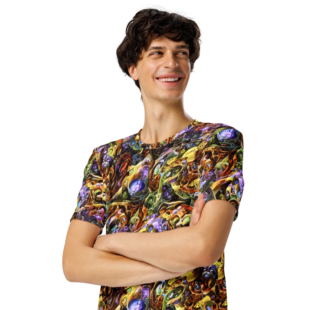 Chromatic Alchemy on Men's Crew Neck T-Shirt — Left Front