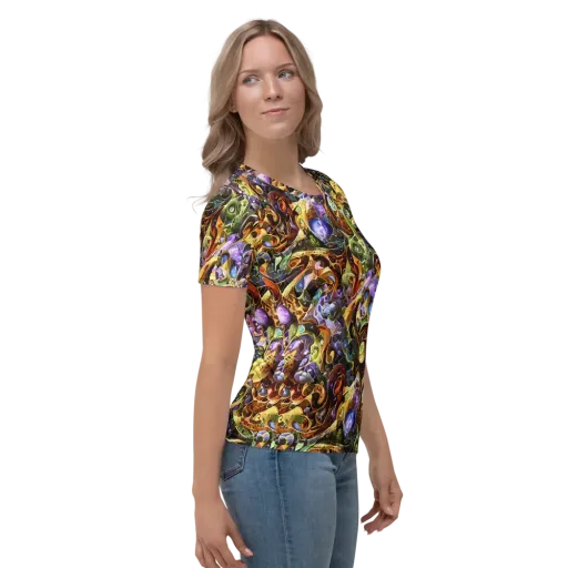 Chromatic Alchemy on a Women's Crew Neck T-Shirt