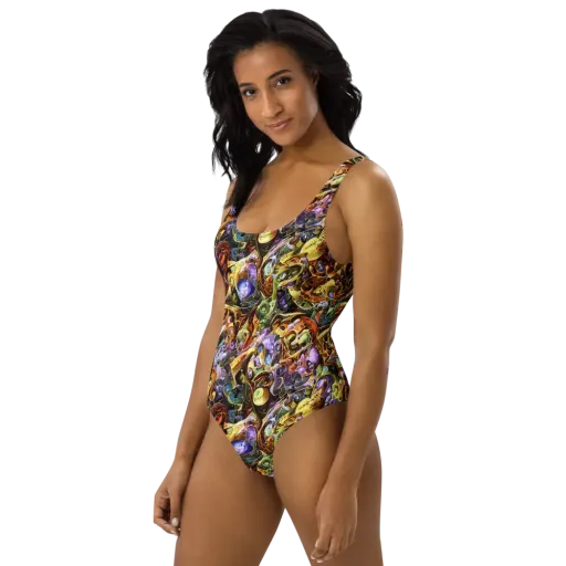 Chromatic Alchemy on a One-Piece Swimsuit