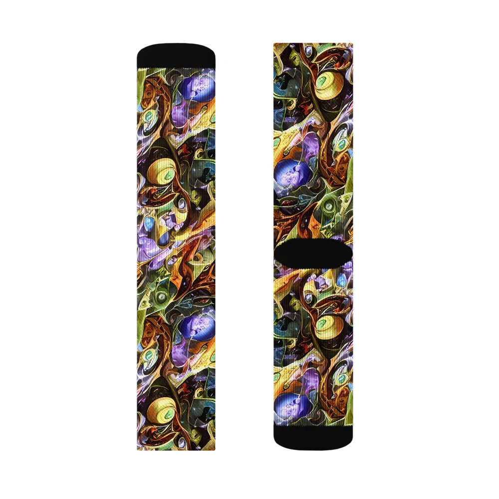 Chromatic Alchemy on Socks — Right Sock