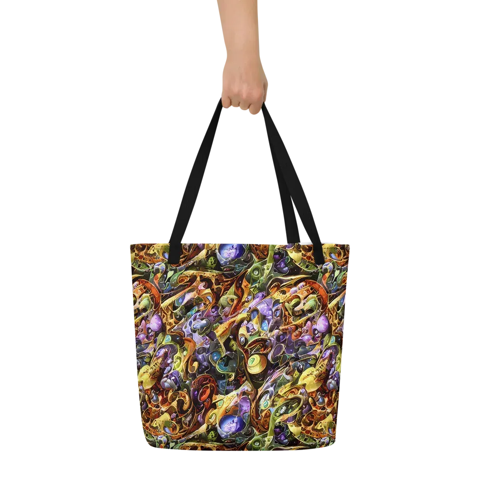 Chromatic Alchemy on Large Tote Bag W/ Pocket — Front