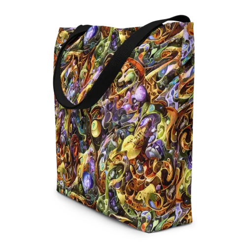 Chromatic Alchemy on a Large Tote Bag W/ Pocket