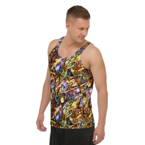 Chromatic Alchemy on a Men's Tank Top