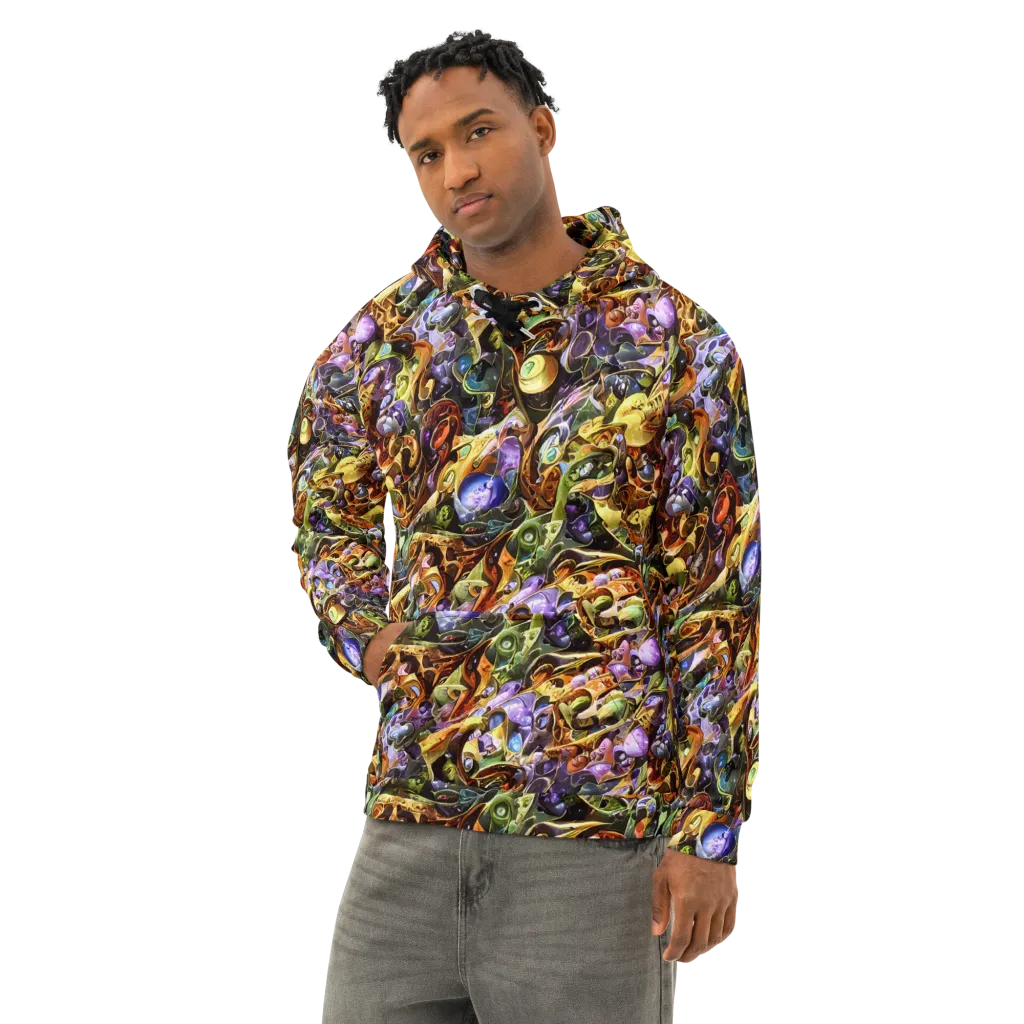 Chromatic Alchemy on Cotton Hoodie — Left Front