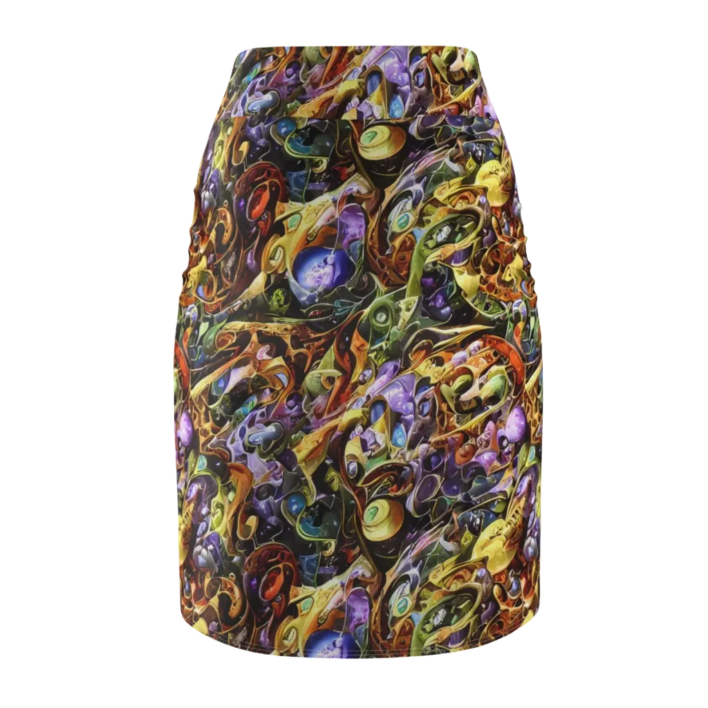 Chromatic Alchemy on Pencil Skirt — Back