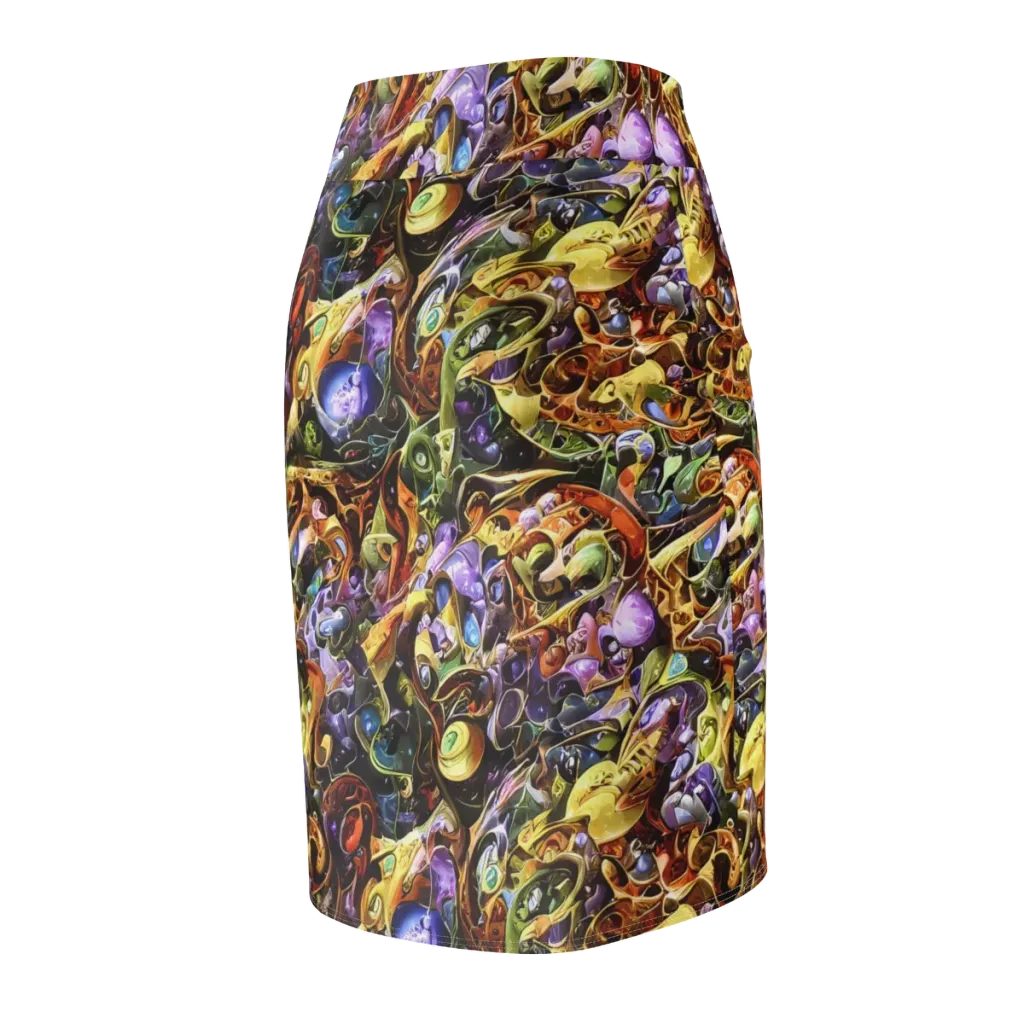 Chromatic Alchemy on Pencil Skirt — Back Side