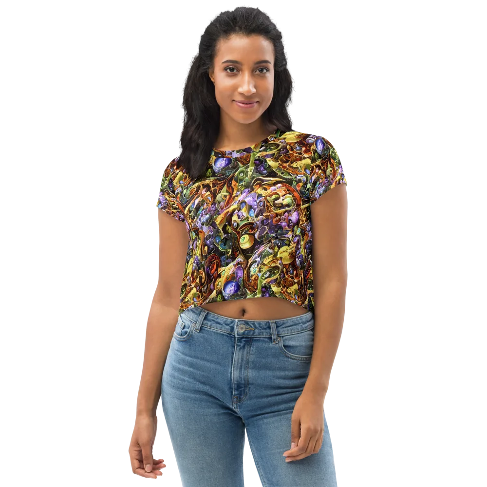Chromatic Alchemy on Crop Tee — Front