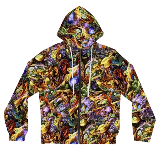Chromatic Alchemy on a Women's Full-Zip Hoodie