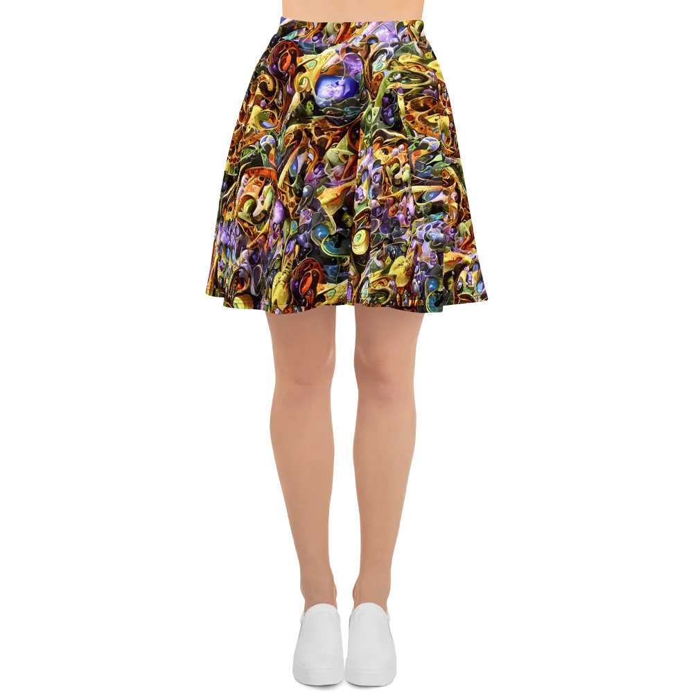 Chromatic Alchemy on Skater Skirt — Front