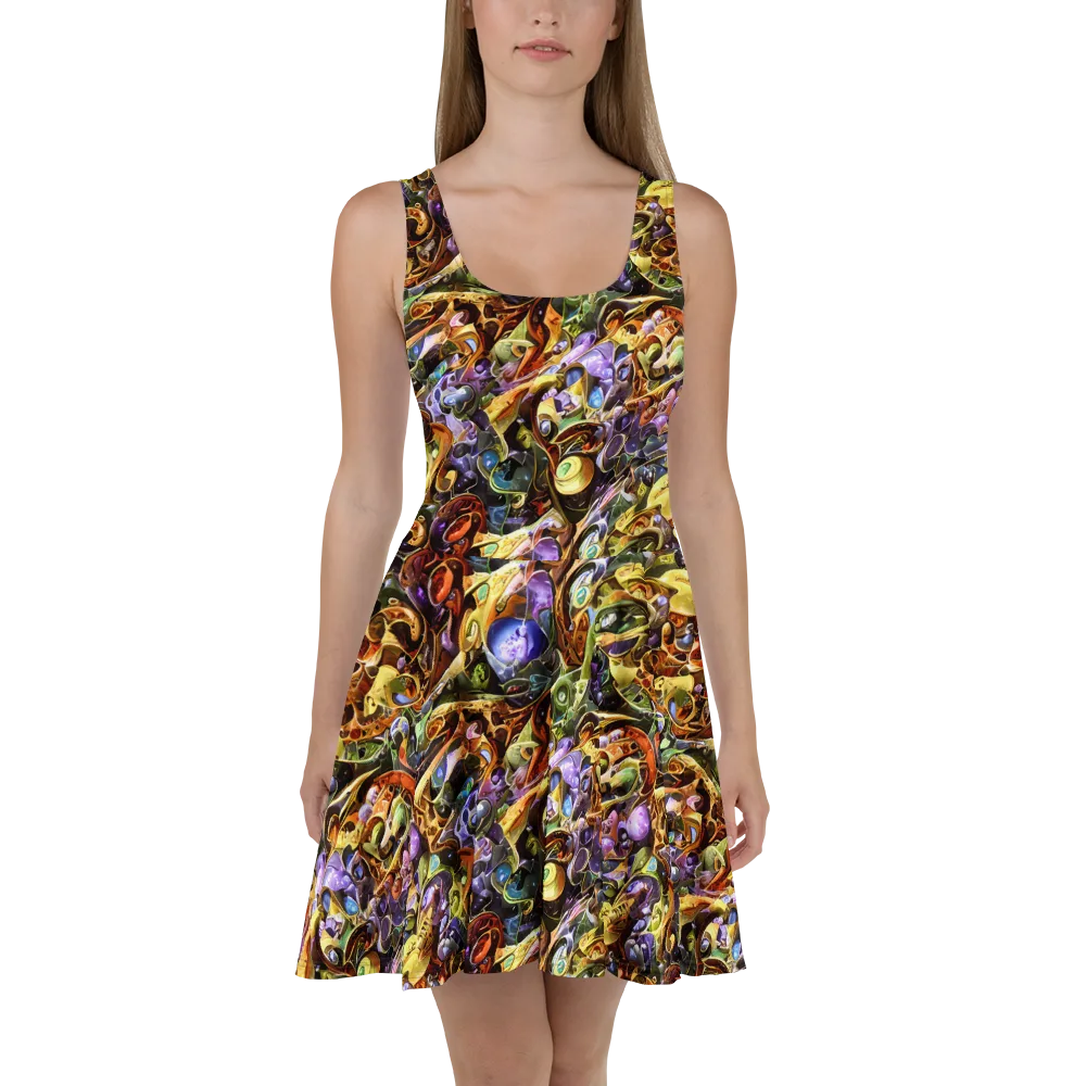 Chromatic Alchemy on Skater Dress — Front