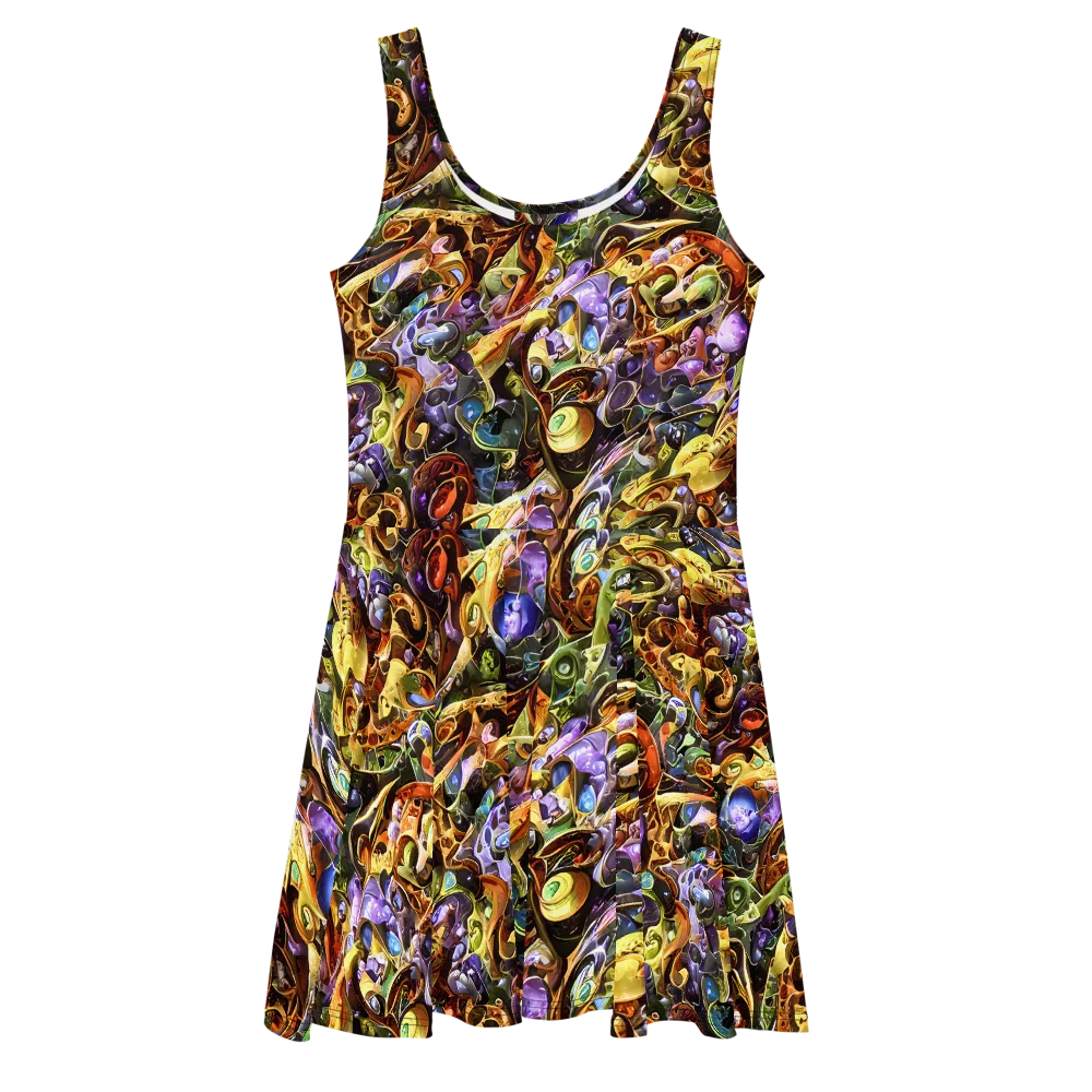 Chromatic Alchemy on Skater Dress — Front