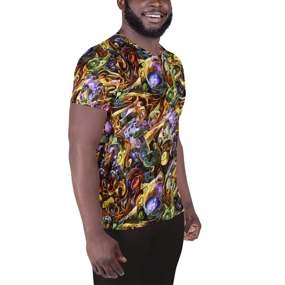 Chromatic Alchemy on Men's Athletic T-Shirt — Right