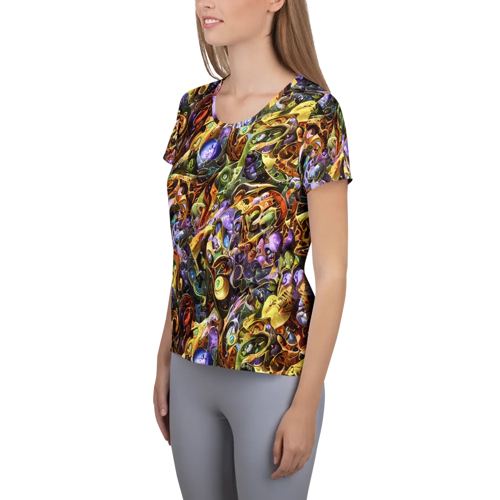 Chromatic Alchemy on Women's Athletic T-Shirt — Left