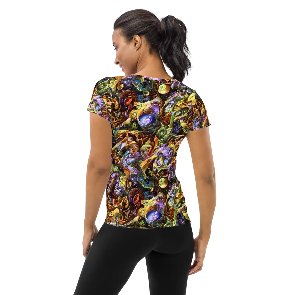 Chromatic Alchemy on Women's Athletic T-Shirt — Back
