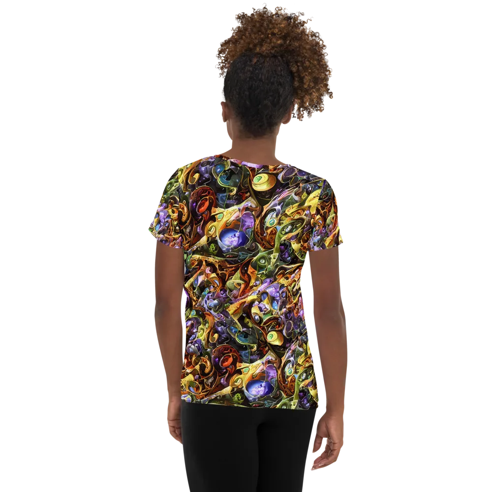 Chromatic Alchemy on Women's Athletic T-Shirt — Back