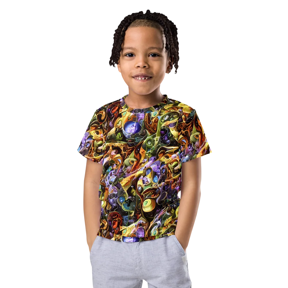 Chromatic Alchemy on Kids Crew Neck T-Shirt — Front