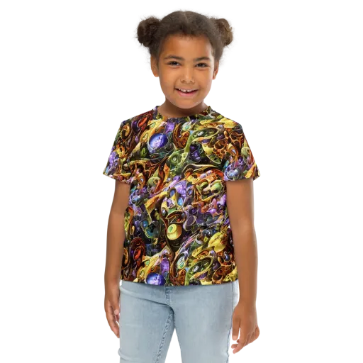 Chromatic Alchemy on a Kids Crew Neck T-Shirt