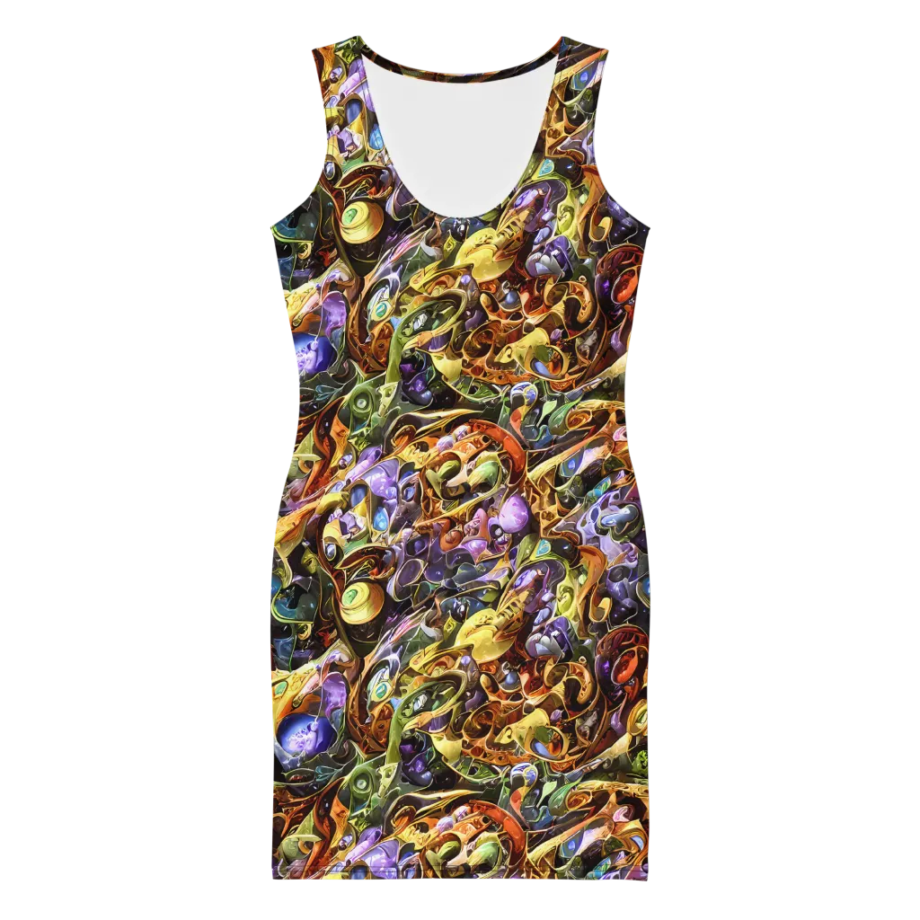 Chromatic Alchemy on Bodycon Dress — Front