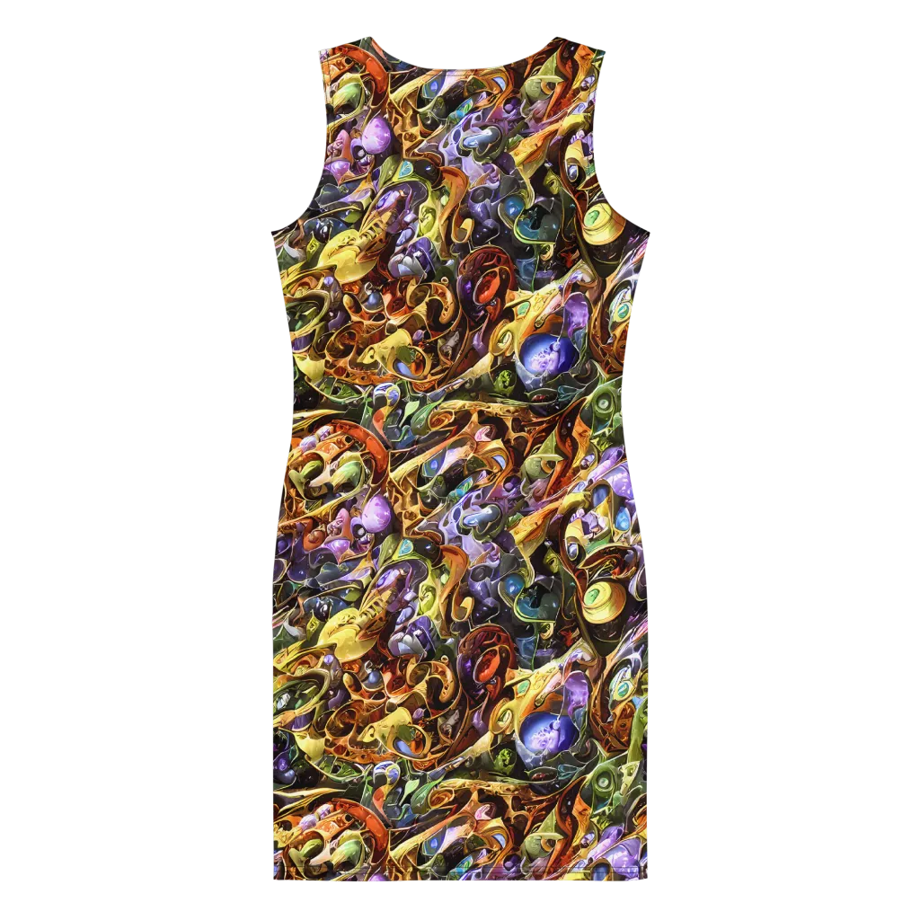 Chromatic Alchemy on Bodycon Dress — Back