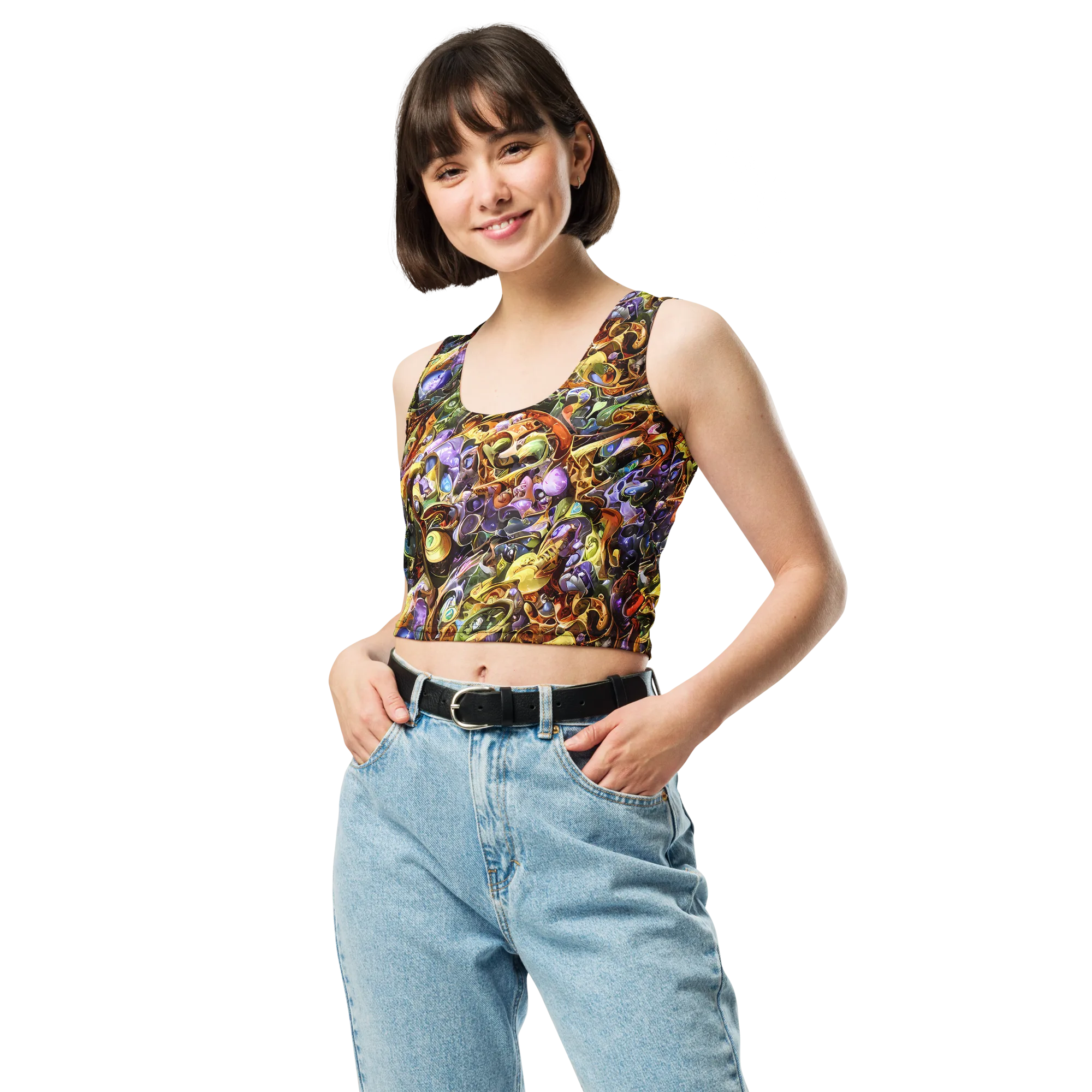 Chromatic Alchemy on Crop Top — Front