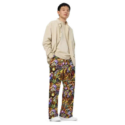 Chromatic Alchemy on a Wide-Leg Pants